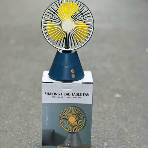 پنکه مینی رومیزی قابل حمل SHAKING HEAD TABLE FAN NO.BJJ708