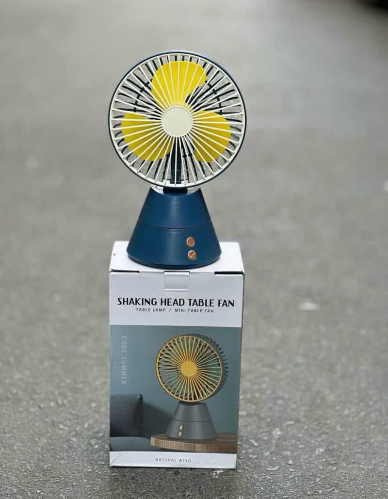 پنکه مینی رومیزی قابل حمل SHAKING HEAD TABLE FAN NO.BJJ708
