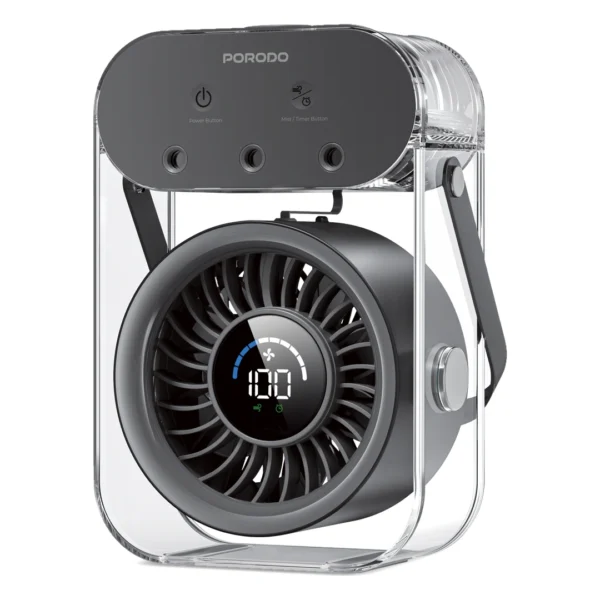 پنکه رومیزی پرودو Porodo Lifestyle Chillo Aqua PDLFSTZH26BK