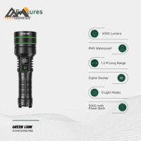 چراغ قوه گرین لاین مدل HYPER RAY PRO کد GNHR3000LM