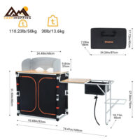میز کمپینگ تاشو کینگ کمپ کد KC3942