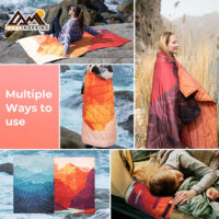 پتو سه کاره کینگ کمپ مدل PUFFY BLANKET کد KS2413