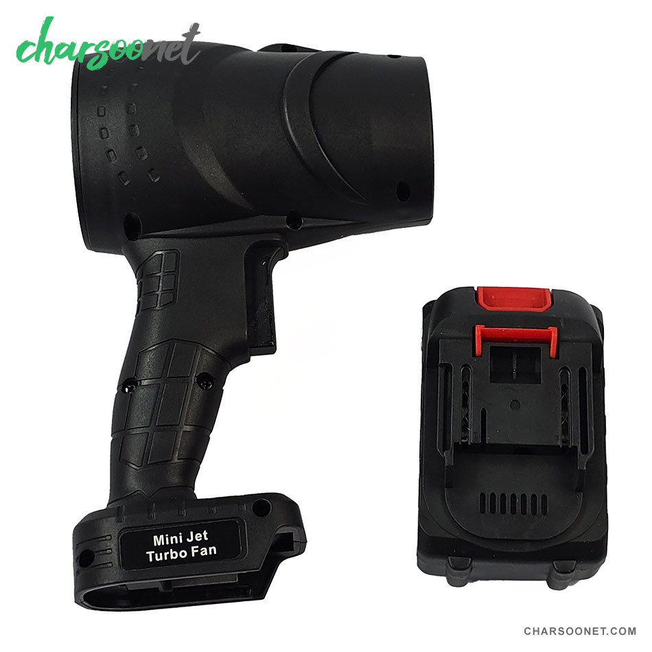 جت فن شارژی ۲۱ ولت تک باتری مدل Mini Jet Turbo Fan Brushless - تصویر 2