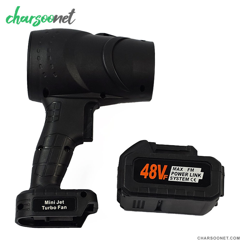 جت فن شارژی ۲۱ ولت تک باتری مدل Mini Jet Turbo Fan Brushless - تصویر 3